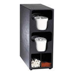 Dispense-Rite TLO-2BT Vertical Lid & Straw Organizer - 2-Section