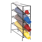 Dispense-Rite WR-CT-4 Vertical Wire Rack Cup Dispenser - 4 Section