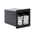 Dispense Rite 2 Compartment Built In Jumbo Straw Dispenser