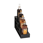 Dispense Rite 4 Compartment Black Countertop Bottle Holder