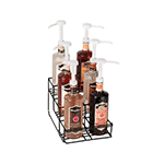 Dispense Rite 6 Compartment Countertop Bottle Holder