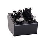 Dispense Rite Countertop Flatware & Condiment Organizer, 4 Compartment