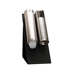 Dispense Rite Countertop Portion Cup & Lid Dispenser Stand, 2 Compartment