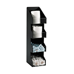Dispense Rite Four Section Countertop Condiment and Lid Organizer