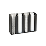 Dispense Rite Portion Cup and Lid Dispenser, 4 Section