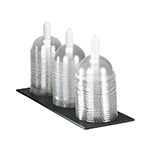 Dispense Rite Three Section Countertop Dome Lid Holder