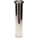 Dixie Stainless Steel Cup Dispenser Inverted/In counter Type 24-32 oz. - DS9