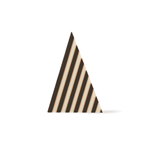 Dobla Chocolate Domino Triangle, Dark / White - Case of 538