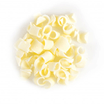 Dobla White Chocolate Curls, 4 oz.