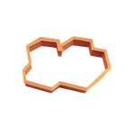Double Tefillin Cookie Cutter, 3" x 2" x 3/4" H