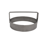 Round Dough Cutter with Handle Heavy Duty Stainless Steel, 6"