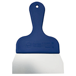 Dough Stainless Steel Spatula with Blue Plastic Handle