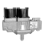 Dual Natural Gas Solenoid Valve; 1/2" FPT / 3/8" FPT; 24V