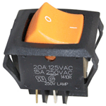 Duke OEM # 156527, On/Off Rocker Switch - 20A/125V, 15A/250V