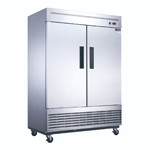 Duker D55F 2-Door Reach- In Bottom Mount Freezer, 55 1/8″ Wide