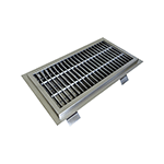 Eagle Group ASFT-1860-SG Floor Trough 18" x 60," Stainless Steel Subway-Style Grating, 6" Deep