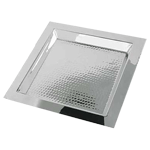 Eastern Tabletop 11" x 11" Square Stainless Steel Hammered Tray