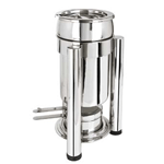 Eastern Tabletop 3101PL 2 Qt. Petite Marmite Sauce Stand w/ Lift-Off Lid - Stainless Steel