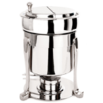 Eastern Tabletop 3107FS/SS 7 Qt. Marmite Sauce Stand with Hinged Lid - Stainless Steel
