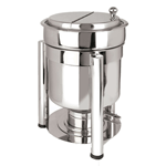 Eastern Tabletop 3107PL 7 Qt. Petite Marmite Soup Stand, Pillard Legs - Stainless Steel