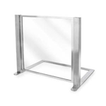 Eastern Tabletop 9664 Heavy Duty Satin Finish, Tempered Glass Sneeze Guard
