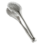 Eastern Tabletop  10" Stainless Steel Bread Tong, Shell Design