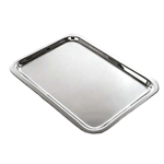 Eastern Tabletop Classic Border 27" x 19" Stainless Steel Rectangular Tray 