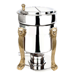 Eastern Tabletop 3107LH/SS 7 Qt. Petite Marmite Sauce Stand with Lift off Lid - Stainless Steel