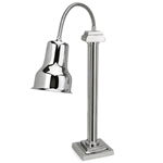Eastern Tabletop 9631 Single Self Standing Lux Lamp Warmer w/Square Base - Stainless Steel