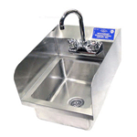 Economy Hand Sink with Side Splash 22 Gauge, Bowl Size 8 x 10 x 5