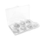 Edible Diamond-Framed Clear Rhombus Gems, 7 Pieces 