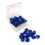 Edible Sapphire-Blue Diamond Jewels 6mm (38 Pieces)