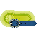 Elisa Strauss Oval-Bejeweled-Buckle Silicone Fondant Mold by Marvelous Molds