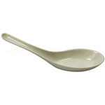 Elite Global Solutions 020-3 Karma 5 3/8" Ebony Sand Soup Spoon - Case of 6