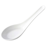 Elite Global Solutions 020-3 Zen 5 3/8" White Soup Spoon - Case of 6