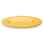Elite Global Solutions D1013OV Tuscany 15" Mustard Yellow Melamine Oval Platter - Case of 6