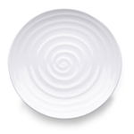 Elite Global Solutions D1014RG Galaxy 10 1/4" Round Swirl White Melamine Plate - Case of 6