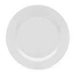 Elite Global Solutions D1075PL Merced 10 3/4" White Round Rim Plate - Case of 6