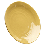 Elite Global Solutions D10RR Pebble Creek Olive Oil-Colored 10" Round Plate - Case of 6