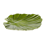 Elite Global Solutions D1110PL Tropicana Design Green 11" x 10" Palm Leaf Melamine Plate - Case of 6