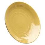 Elite Global Solutions D117RR Pebble Creek Olive Oil-Colored 11 7/8" Round Plate - Case of 6