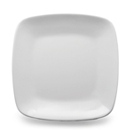 Elite Global Solutions D11SQR Radius 11 3/8" White Rounded Edge Square Plate - Case of 6