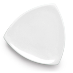 Elite Global Solutions D11T Triangulation White 10 1/4" Melamine Triangle Plate - Case of 6