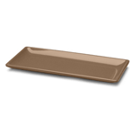 Elite Global Solutions D126RC Squared Mushroom 12" x 5 1/2" Rectangular Melamine Platter - Case of 6