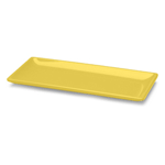 Elite Global Solutions D126RC Squared Olive Oil 12" x 5 1/2" Rectangular Melamine Platter - Case of 6