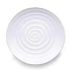 Elite Global Solutions D12RG Galaxy 12" Round Swirl White Melamine Plate - Case of 6