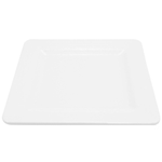 Elite Global Solutions D5SQRR Square Pebble Creek 5" White Square Melamine Plate - Case of 6