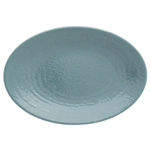 Elite Global Solutions D812RR Pebble creek Abyss-Colored 12 3/4" x 8 3/4" Oval Platter - Case of 6