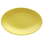 Elite Global Solutions D812RR Pebble Creek Olive Oil-Colored 12 3/4" x 8 3/4" Oval Platter - Case of 6