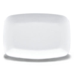 Elite Global Solutions D85RC Radius 8 1/4" x 5 3/4" White Rectangular Platter - Case of 6